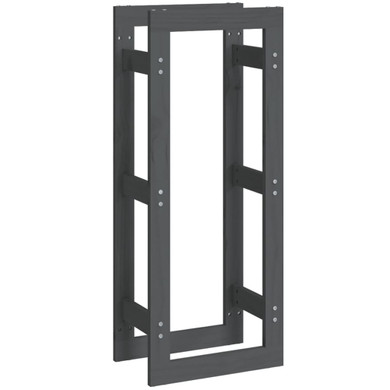 Firewood Rack Grey 41x25x100cm