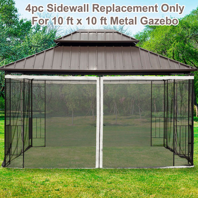 Outsunny 352 x 207cm Universal Replacement Gazebo Mesh Netting Screen Walls