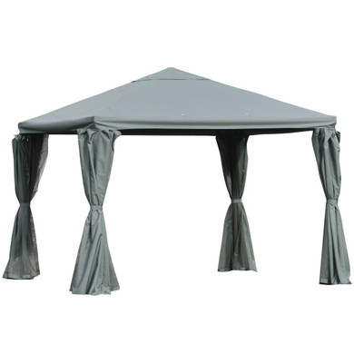 3(m) Outdoor Gazebo Canopy Party Tent Aluminum Frame with Sidewalls