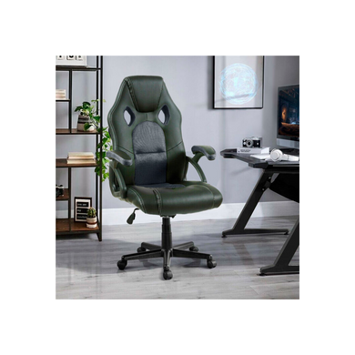 Neo Black Leather Mesh PC Gaming Office Chair