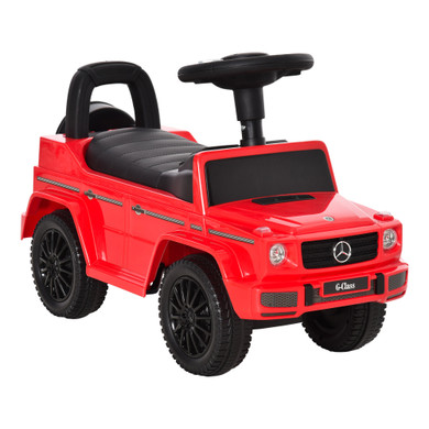 Benz G350 Kids Ride on Sliding Car w/ Under Seat Storage No Power Red HOMCOM