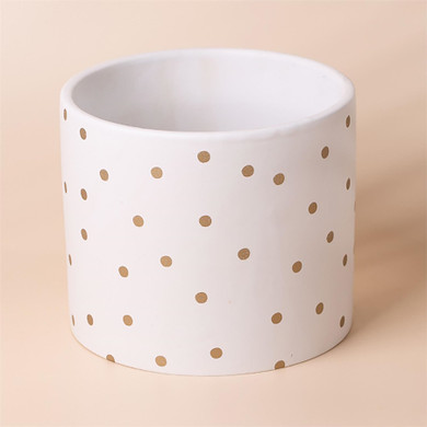 Gold Dot Planter Plant Pot 18 x 18 x 15cm