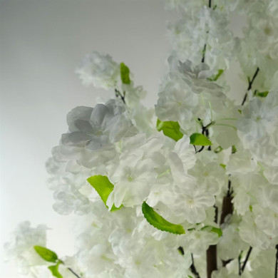 150cm Artificial White Blossom Tree