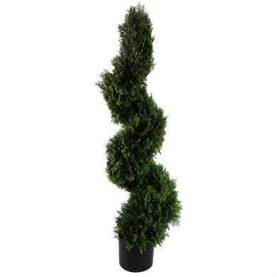 120cm Sprial Cedar Tree Artificial Topiary