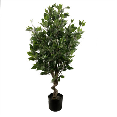 110cm Artificial Evergreen Twist Ficus Tree