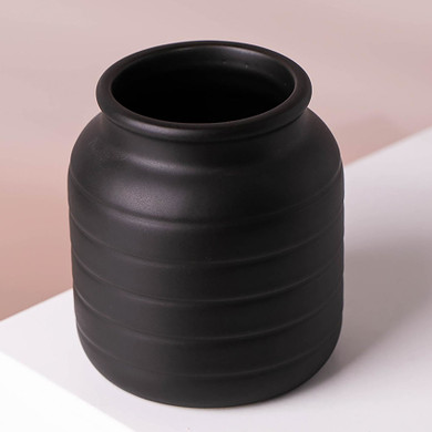 Black Vase Planter 13 x 13 x 14cm