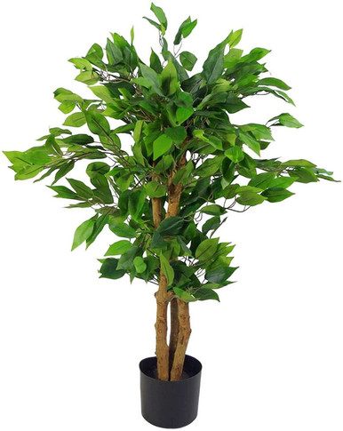 90cm Leaf Realistic Artificial Ficus Tree / Plant