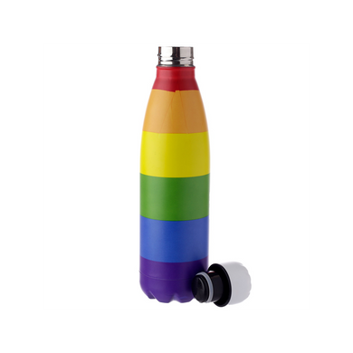 Reusable Stainless Steel Insulated Drinks Bottle 500ml - Somewhere Rainbow