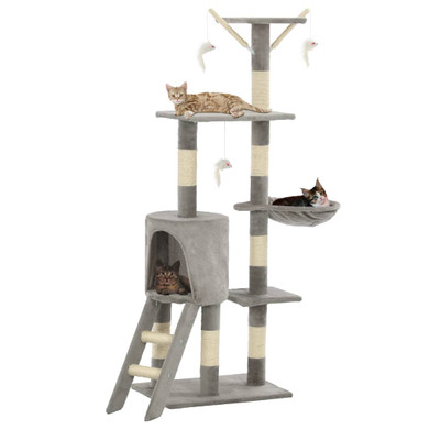 Cat Tree with Sisal Scratching Posts 138 cm