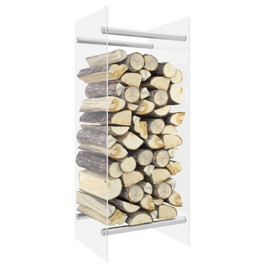 Firewood Rack 40x35x100cm to 80x35x100cm Tempered Glass