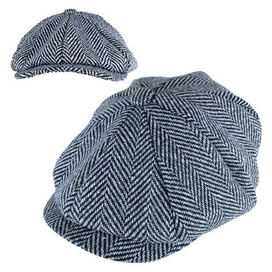 Mens Thinsulate Lined Wool Newsboy Hat