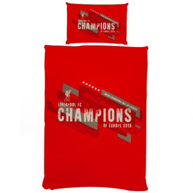 Liverpool FC Champions Of Europe Single Duvet Set