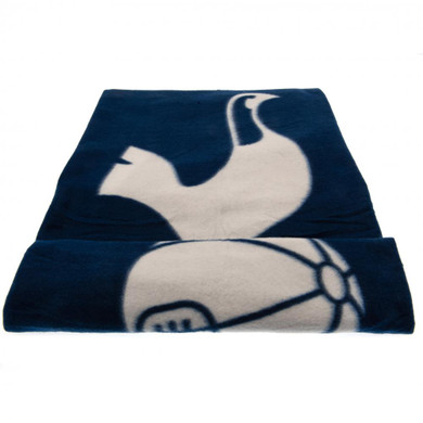 Tottenham Hotspur FC Fleece Blanket PL - Navy Blue Pulse Design with Large White Club Crest - Officially Licensed - Soft and Cozy 100% Polyester Material - Dimensions: 125cm x 150cm - Machine Washable - Ideal for Spurs Fans!
