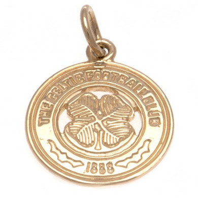 Celtic FC 9ct Gold Pendant with Detailed Cut-Out Crest - Officially Licensed Football Club Jewelry, Presented in Gift Box