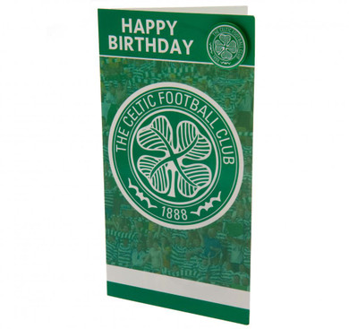 Celtic FC Birthday Card & Badge