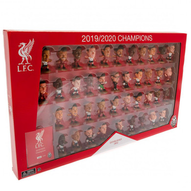 Official Liverpool FC SoccerStarz 41-Player Team Pack in Home and Away Kits – Premier League Champions 2019-20 Collector's Edition