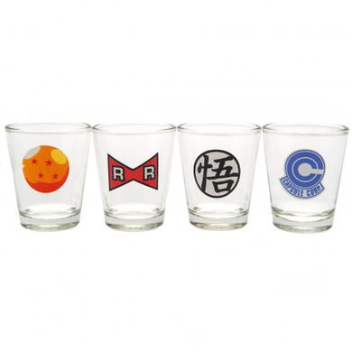 Dragon Ball Z 4pk Shot Glass Set