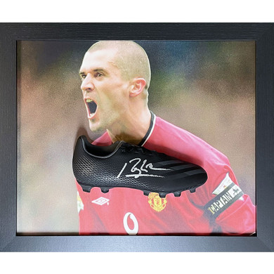 Manchester United FC Keane Signed Boot - Framed Adidas Football Memorabilia with Roy Keane's Autograph - Limited Edition Collector's Item