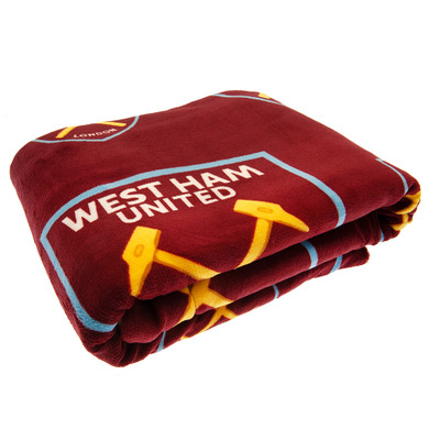 West Ham United FC Sherpa Fleece Blanket