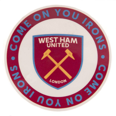 West Ham United FC Single Car Sticker COYI