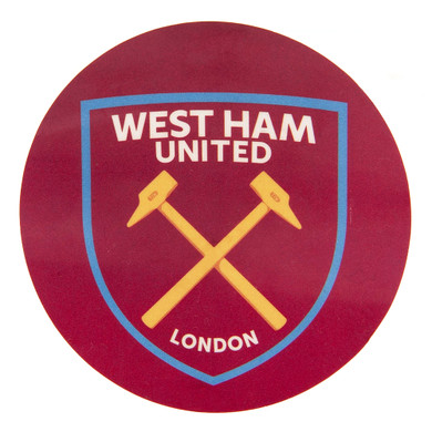 West Ham United FC Single Car Sticker CR