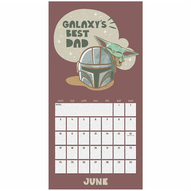 Star Wars: The Mandalorian Square Calendar 2024 Grogu