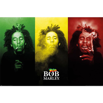 Bob Marley Poster Tricolour 76