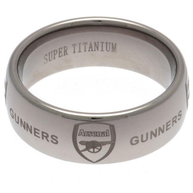 Arsenal FC Super Titanium Ring Large