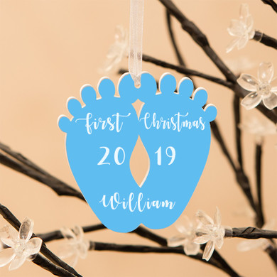 Baby Feet 1st Christmas Decoration