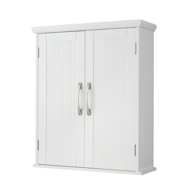 Wooden Bathroom Wall Medicine Cabinet With Adjustable Shelves