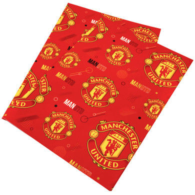 Manchester United FC Text Gift Wrap
