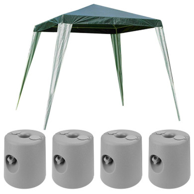 "Set of Four Heavy-Duty Waterproof Gazebo Weights"
"Sturdy 2.4m x 2.4m Gazebo Tent with UV Protection"
"Easy Assembly Outdoor Canopy - Gazebo Tent Frame"
"Weatherproof and UV Resistant Canopy Top - Gazebo Accessories"