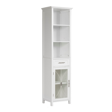 Wooden Bathroom Cabinet Storage  Multi Functional White 7978