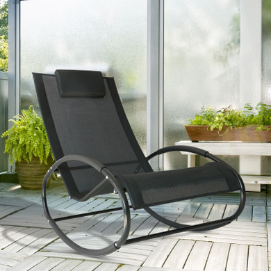 Outsunny Orbital Zero Gravity Rocking Chair, 88H cm