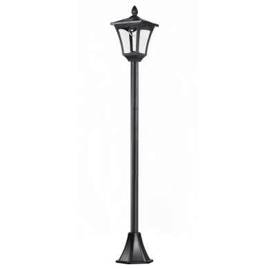 Outsunny Solar Powered Lamp Post, IP44, 18Lx18Wx160H cm-Black