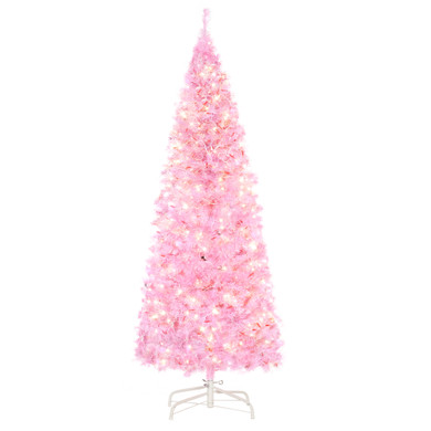 5FT Prelit Artificial Christmas Tree Holiday Home Decor  250 LED Light HOMCOM