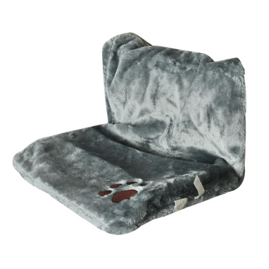 Cat Radiator Bed 45x31x24cm 2339 GREY With Paw Print