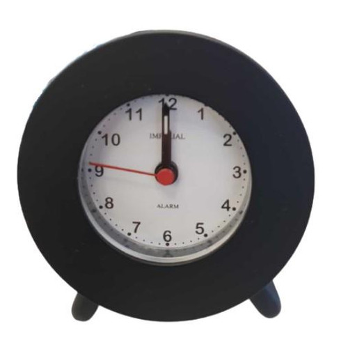 Imperial Mini Travel Alarm Clock  Black