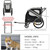 2-In-1 Dog Bike Trailer Pet Stroller with Universal Wheel Reflector Flag Grey