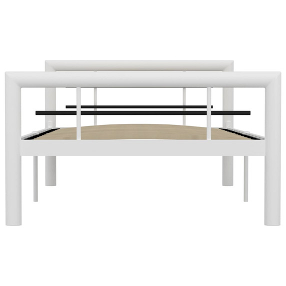 Metal Bed Frame - 90x200cm to 180x200cm In white and black,black and white,grey and white