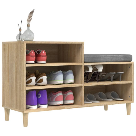 Shoe Cabinet Sonoma Oak 102x36x60 cm Engineered Wood