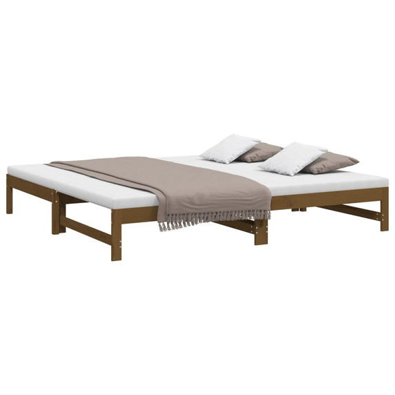 Pull-out Day Bed Honey Brown 2x(80x200)cm