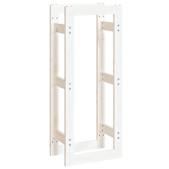 Firewood Rack White 41x25x100cm