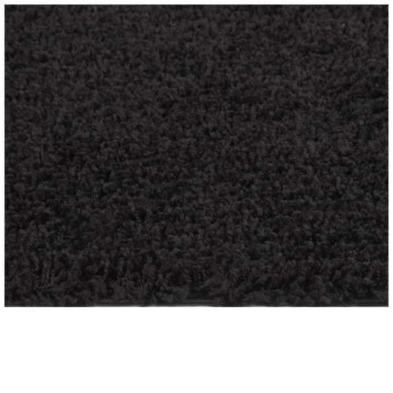 Shaggy Rug High Pile Black 80x150 cm to 200 x 290 cm