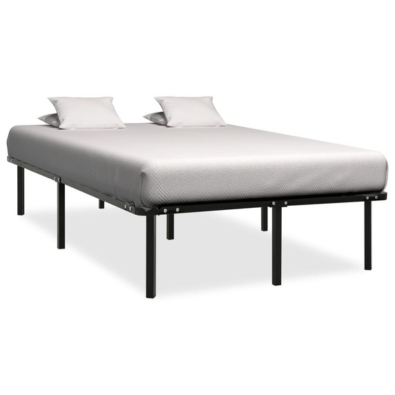 Bed Frame Black Metal 90x200 cm to 200x200 cm