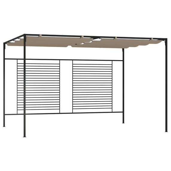 Gazebo with Retractable Roof 3x4x2.3 m Cream or Anthracite 180 g/m²