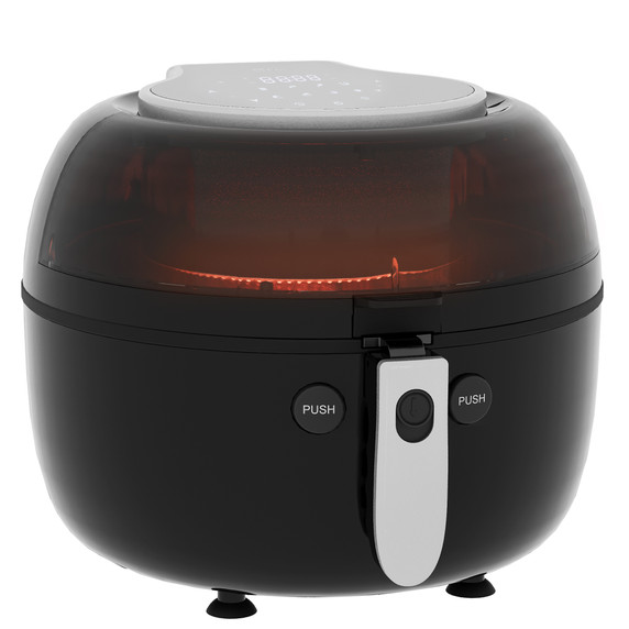 Image: HOMCOM 7L Digital Air Fryer with Dehydrate and 7 Presets - A versatile and efficient air fryer for healthier and crispy cooking experiences. Save energy and enjoy delicious meals with up to 80% less oil. 7 cooking presets, LED display, and spacious 7L capacity. Easy to clean non-stick coating. Ideal for families and various occasions