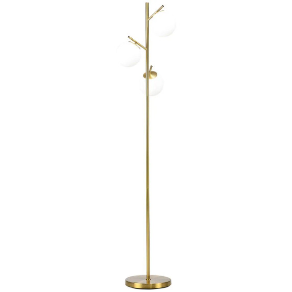 Modern Gold Floor Lamp with Three Lights