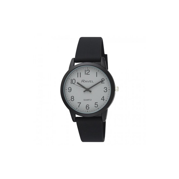 Ravel Men's Sports Grey Dial with Black Silicone Watch R1814.3