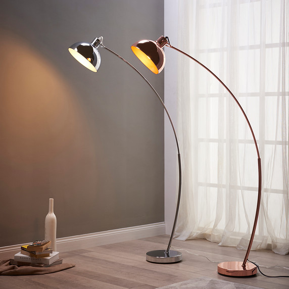 Versanora Arco Floor Lamp LED in Modern Gold Finish - VN-L00025-UK, providing elegant and efficient illumination for contemporary home decor